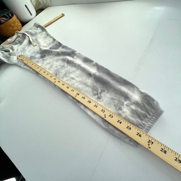 Enza Costa Women's Tie-Dye French Terry Jogger Sweatpants NEW Size XS Gray - Picture 8 of 9